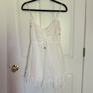 Selfie Leslie White Mini Sundress XS